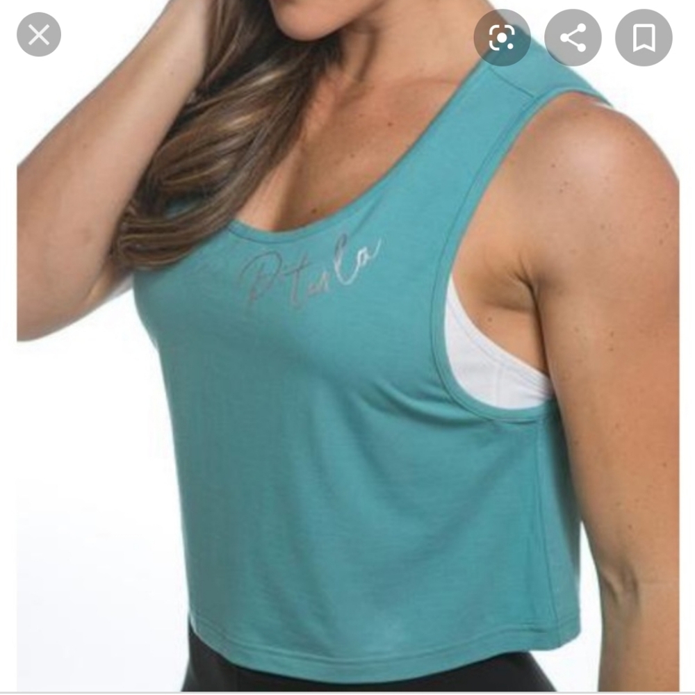 P'tula Andi Crop Top in TIFFANY BLUE